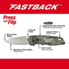 Milwaukee Tool FASTBACK Camo Folding Knife 48-22-1524
