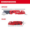 FASTBACK Folding Utility Knife with Blade Storage, 6-7-8 in, Red  48-22-1502