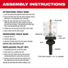 Milwaukee Tool Large Thread Quick Change Arbor, 7-16" Shank 49-56-9100