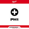 Milwaukee Tool SHOCKWAVE 2" Impact Phillips No. 1 Power Bit, PK25 48-32-4160