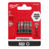 SHOCKWAVE Impact Square Recess No. 2 Insert Bits (5 PK)  48-32-4605