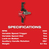 Milwaukee Tool M18 FUEL Mud Mixer with 180 Degree Handle (Tool Only) 2810-20