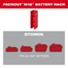 Milwaukee Tool M18 Battery Rack for PACKOUT Wall-Mounted Storage 48-22-8339
