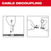 Milwaukee Tool Drain Cleaning Cable,3-8 in Dia,100 ft L 48-53-2777