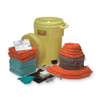 Spill Kit, 62 gal Volume Absorbed per Kit, 157 gal Capacity, Drum, Yellow, 140  1399-YE