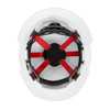 BOLT White Full Brim Hard Hat w-6pt Ratcheting Suspension - Type 1, Class E  48-73-1121