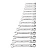 Milwaukee Tool 15 pc. SAE Flex Head Ratcheting Combination Wrench Set 48-22-9413