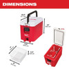 16 qt Packout Hard Sided Compact Cooler, Up to 3 Days Ice Retention, Red-White  48-22-8460