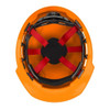 BOLT Orange Front Brim Hard Hat w-6pt Ratcheting Suspension - Type 1, Class E  48-73-1132
