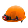 BOLT Orange Front Brim Hard Hat w-6pt Ratcheting Suspension - Type 1, Class E  48-73-1132