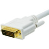 Monoprice CPU Cord,  Displayport-DVI, 10ft, White 6016