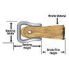 Tanis Strip Brush,36 In L,Overall Trim 3-4 In MB250036