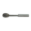 Westward 1/2" Drive, 72 Geared Teeth, Pear Head Hand Ratchet, 10" L, Chrome Finish 1KEJ1