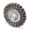 Weiler Twist Wire Wheel Wire Brush, Arbor, 4" 94102