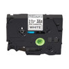 Brother Non Laminate Label,Blk/Wht,.13"x26.2 ft. TZEN201G