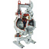 Dayton Double Diaphragm Pump, Aluminum, Air Operated, Buna N, 160 GPM 6PY46