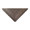 Antifatigue Mat, 5 ft. L x 3 ft. W, 1" Thickness, Vinyl, Marble, Black/White