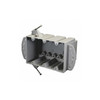 Electrical Box, 74 cu in, Switch Box Type, 3 Gangs, PVC, Rectangular Shape