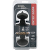 Steel Pro Matte Black Half Round Entry Knob TFX900B 227500