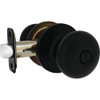 Steel Pro Matte Black Half Round Privacy Knob TFX910B 231776