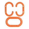 Manufacturer Varies Chain Link,Orange,1-1/2" Size,Plastic 30712-10
