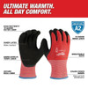 Cut-Resistant Insulated Gloves, Cut Level A2 ,Double Dipped ,Latex ,Sandy ,S (7)  48-73-7920