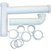 Lasco 1-1/2 In. OD x 16 In. White Plastic End Outlet Waste 03-4215