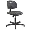 Bevco Polyurethane Desk Chair, 15" to 20", No Arms, Black V7007MG