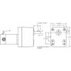 DC Gearmotor, 660 in-lb Max. Torque, 13 RPM Nameplate RPM, 90V DC Voltage  2H590