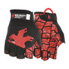 PD1901 Mechanics Gloves, Synthetic Leather Palm, Spandex Back, 2XL, Black