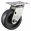 Swivel Plate Caster,Glass Filled Nylon,5in,1000lb