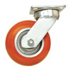 Manufacturer Varies Kingpinless Swivel Plate Caster,Polyurethane,1000 lb 49H866