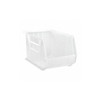 Hang & Stack Storage Bin, Polypropylene, Clear, 10 in H, 11 in W, 18 in L