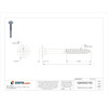 Grk Fasteners Deck Screw,5/16",Steel,4"L,PK400 GRK10225 Grk Fasteners Deck Screw,5/16",Steel,4"L,PK400 GRK10225
