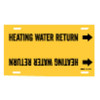 Brady Pipe Mrkr,Heating Water Return,8 to9-7/8, 4072-G 4072-G