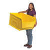 Storage Bin, Polypropylene, Blue, 17 1-2 in H, 23 7-8 in W, 35 7-8 in L  QUS997BL