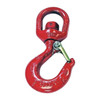 Crosby Swivel Hook,Carbon Steel,4000 lb.,Red 1048630