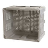 Bulk Container 25.4 cu ft Volume Cap., 48 in L, 40 in W, 31 in H, Plastic, Gray  M022000-104