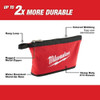 Milwaukee Tool Tool Pouch, Black, Red, Canvas, 1 Pockets 48-22-8180