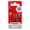 Milwaukee Tool SHOCKWAVE 2-Piece Impact Torx T10 Insert Bits, PK2 48-32-4427