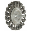 Weiler Knot Wire Wheel Wire Brush, Stem, 3-1-4" 94034