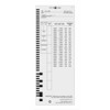 Pyramid Time Card,White,9in H,PK100 44100-10