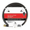 3/4 in ID x 50 ft L Water Hose, PVC Tube, Black, Aluminum x Aluminum Fitting