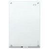 Dry Erase Board, Glass, 48 in, 72 in, No Frame Frame, White, Gloss  G7248W-A