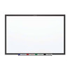 Dry Erase Board, Steel, 36 in, 60 in, Aluminum Frame, White, Gloss