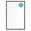 Dry Erase Board, Steel, 36 in, 60 in, Aluminum Frame, White, Gloss  SM535B-24