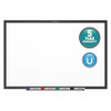 Dry Erase Board, Steel, 36 in, 60 in, Aluminum Frame, White, Gloss  SM535B-24