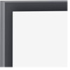 Dry Erase Board, Steel, 36 in, 60 in, Aluminum Frame, White, Gloss  SM535B-24