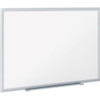 Dry Erase Board, Steel, 48 in, 72 in, Aluminum Frame, White, Gloss  SM537-24