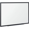 Dry Erase Board, Steel, 48 in, 72 in, Aluminum Frame, White, Gloss  SM537B-24